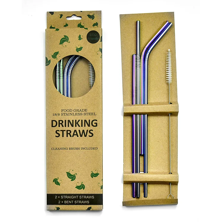 

Food Grade Multicolored Stainless Steel Drinking Straws For 20 oz 30 oz Tumbler