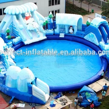 inflatable pool slide for adults