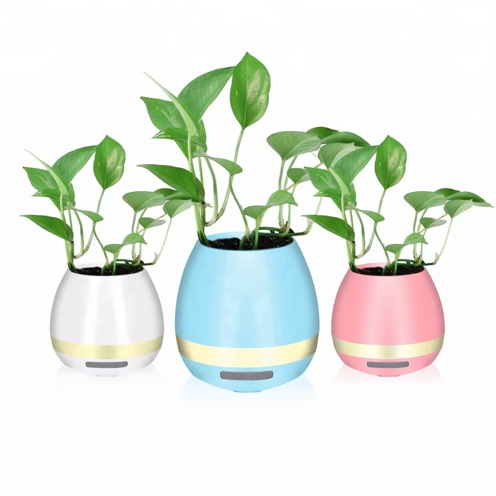 Wireless portable speaker Plastic flower pot BT speaker decoration  For Home Or Office