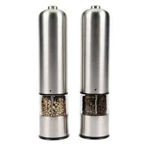 Image of China Suppliers New Products Popular Kitchen Accessories Premium Electric Stainless Steel Salt Pepper Grinder