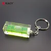 Cheapest Customized Logo Acrylic Keychain with bubble level for september shopping
