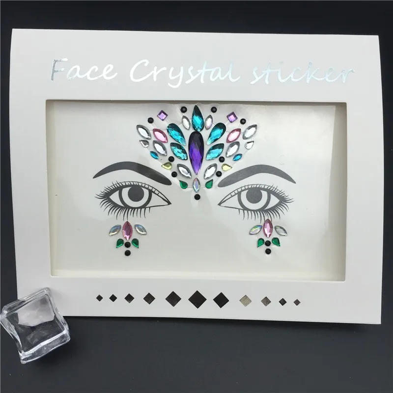 Party Sticker Face Jewels Crystal Rhinestone Adhesive Decorative For ...