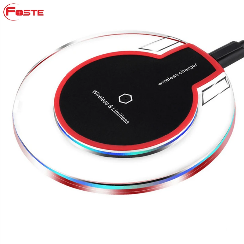 K9 Crystal Custom Mobile Cell Phone Auto Mini Portable Fast Charging Qi Fast Charge Wireless Charger#