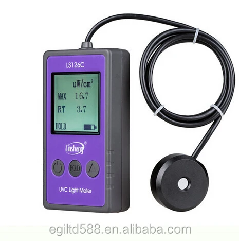 

Linshang LS126C UVC Light Meter UV Power Meter for 254nm Bactericidal Germicidal Sterilization Disinfection Lamp