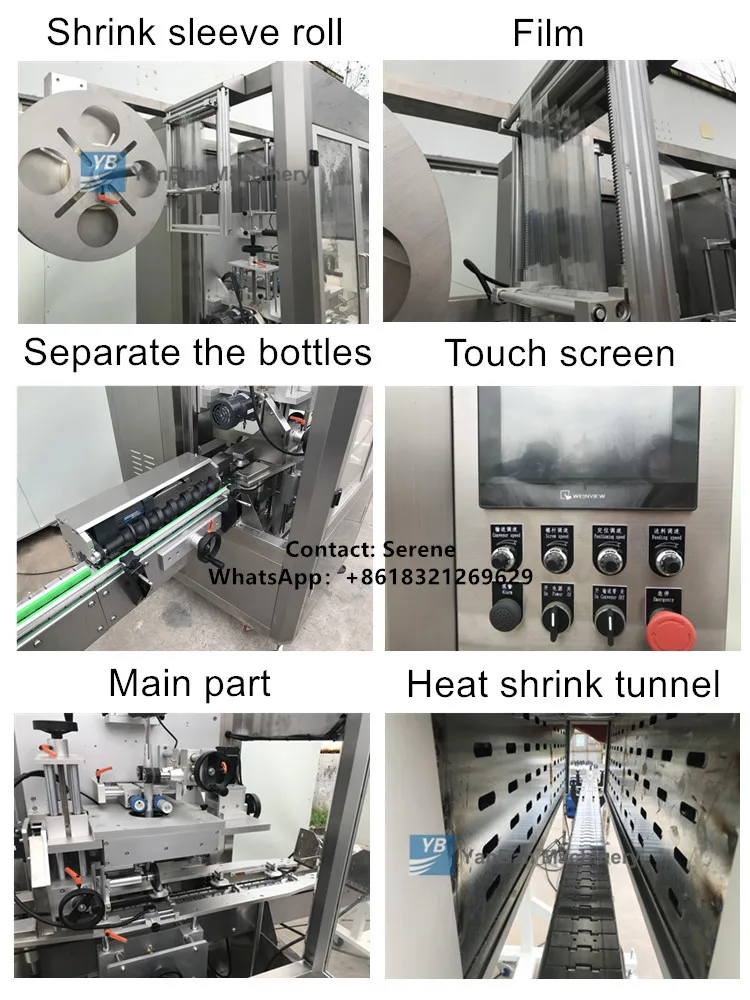 Ybtb200 Pvc,Pet Bottle Automatic Shrink Sleeve Label Wrapping Labeling