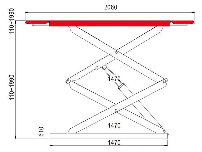 4TLT632AF scissor lift