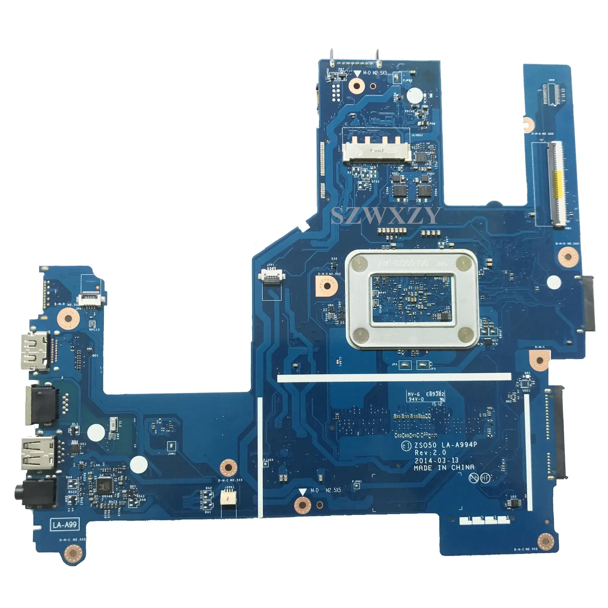 Excellent for HP 15-R 788289-501 788289-001 Laptop Motherboard with N2840 CPU LA-A994P Mainboard 100% Working 