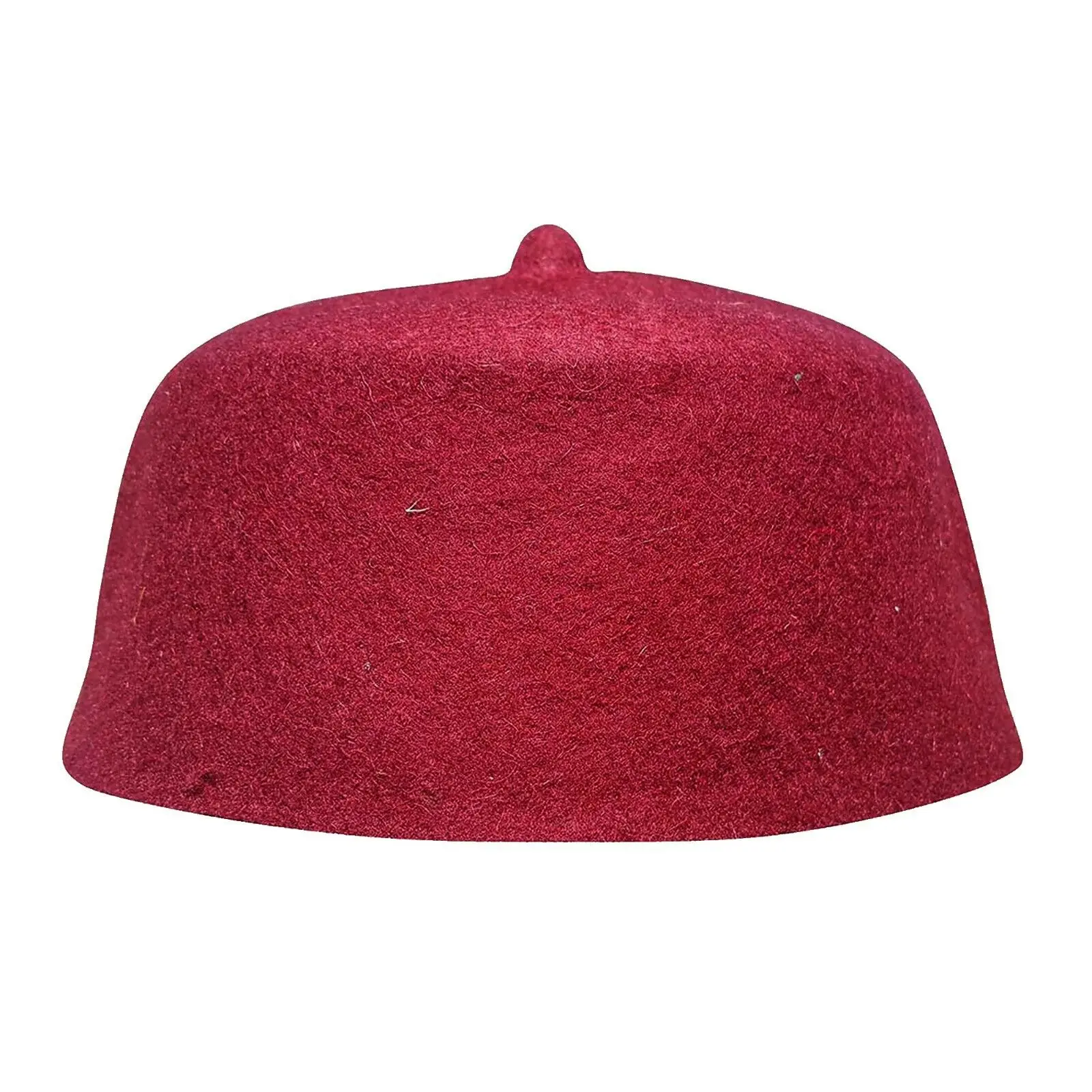 red felt cap