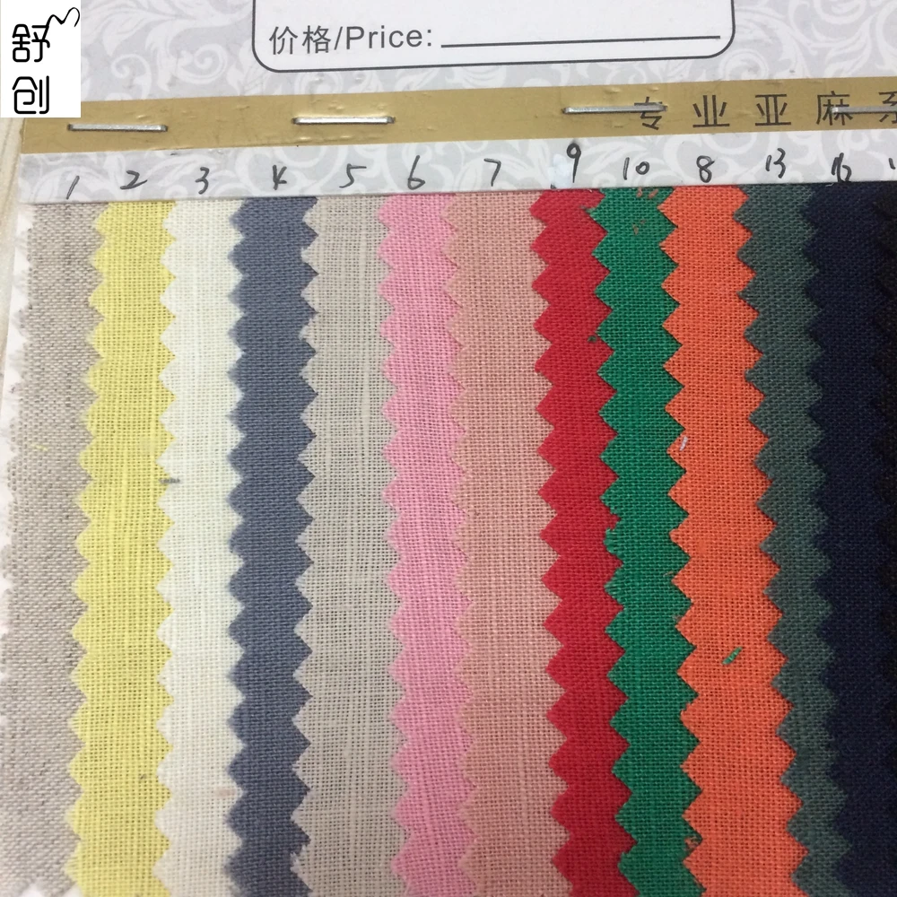 
Indian slub cloth 55% linen 45% cotton blend fabric 