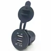 Waterproof 12V 24V Dual USB Ports Power Socket 3.1A for Charging