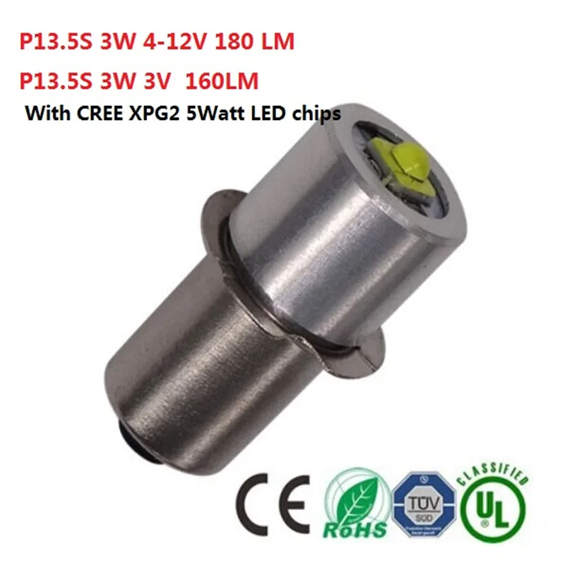 

High Power 3W LED Bulb P13.5 3v 12v