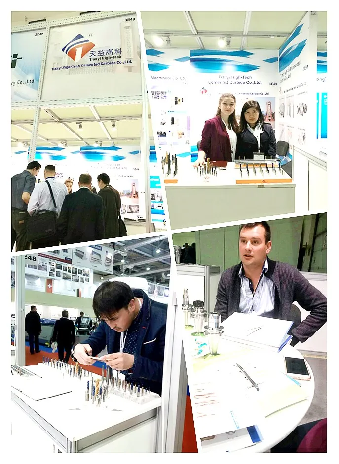 hn tungsten carbide end mill set cnc straight shank end mill