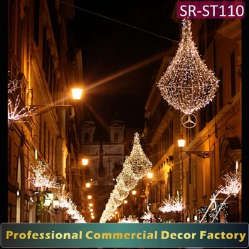 Custom Commercial Outdoor Led Christmas Decorations Motifs Cross