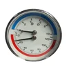 bimetal 2inch Temperature and pressure gauges 0-120c /6bar thermometer