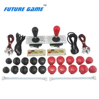 

Distributor tick tock hot sale USB DIY arcade game kit 2 players button joystick kit for home computer