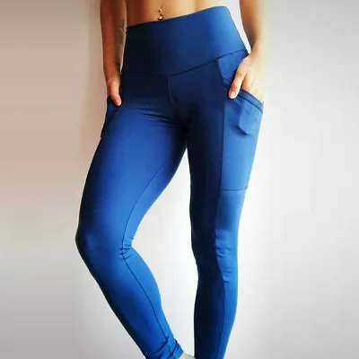 

Hot selling gym fitness workout women yoga pants with pocket