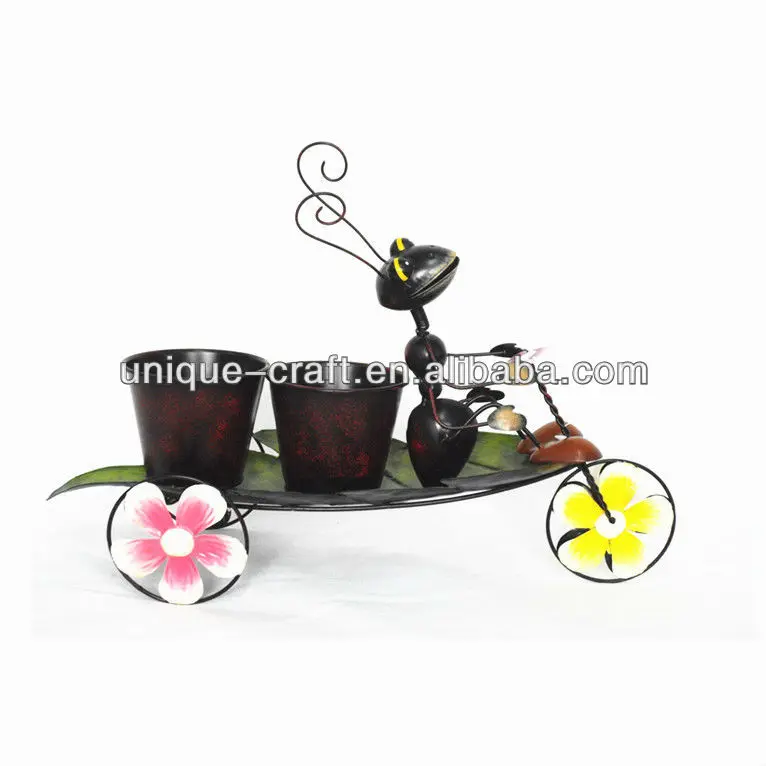 Ant tricycle flower pot