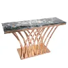 Hotel room Furniture Console table Rose gold Use for Hallway or Background wall table