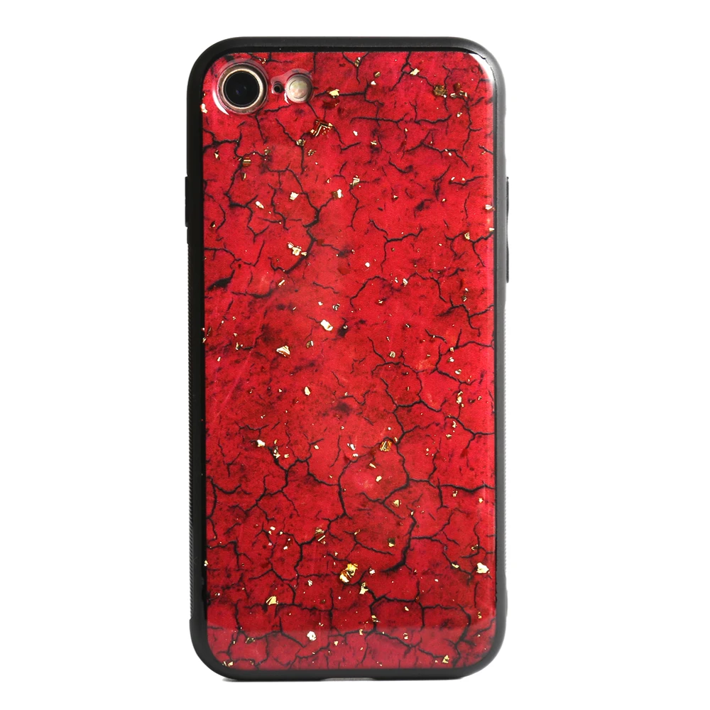 

Luxury Gold foil sequins Marble Case For Red mi note 7 pro Fashion Glossy Soft TPU Phone Cover girl Coque, Color change