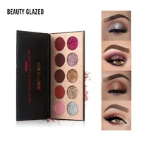 

Beauty Glazed 10 Color Make Up Palette Matte And Glitter Pigment Makeup Eyeshadow Eye Shadow Pallet