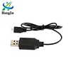 HJ Micro Li-ion Lithium Power 3.7V Battery XH2.54 USB Charging Cable Black With Plug