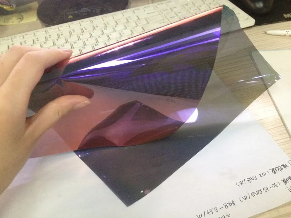 1.52*30m Car Chameleon Uv Proof Automotive Polarized Window Film For