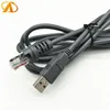 Barcode scanning data Cable USB to RJ50 Laser Barcode Scanner Data Cable