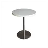 expensive material made banquet tables for sale having round metal legs