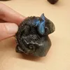 Wholesale natural polished labradorite lizard for home decoration