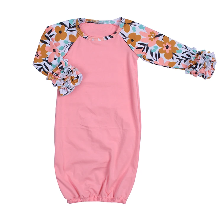 

Baby Girl Christening Gown Icing Ruffle Floral Sleeve Little Girls Boutique Baby Gown, Picture