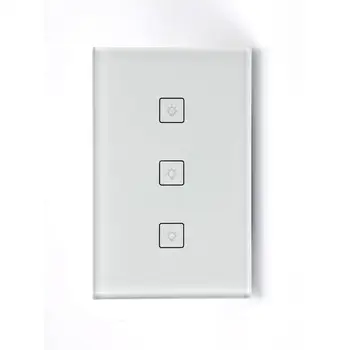 3 Gang 3 Way Smart Life Switch Alexa Touch Wall Us ...