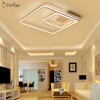 Verllas Square Double Glow Living Room Bedroom Ceiling Lights Surface Mounted Luminarine Lights For Living Room Dim Ceiling Lamp View Living Room