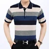 Cheap polo neck short sleeve 40-60years man's poly&cotton polo shirt