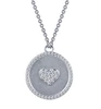 2016 new products for sand blast heart 925 sterling silver Pendant