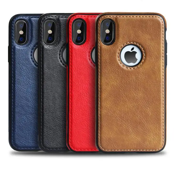 

New Trending Soft TPU Car line Dermatoglyph stitching Leather PU cell phone case For iphone 6 7 7plus 8 plus x max xr, Black;brown;blue;red