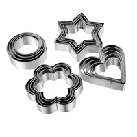 

stock 3pcs christmas cookie cutters holiday small stainless cookie cutter set