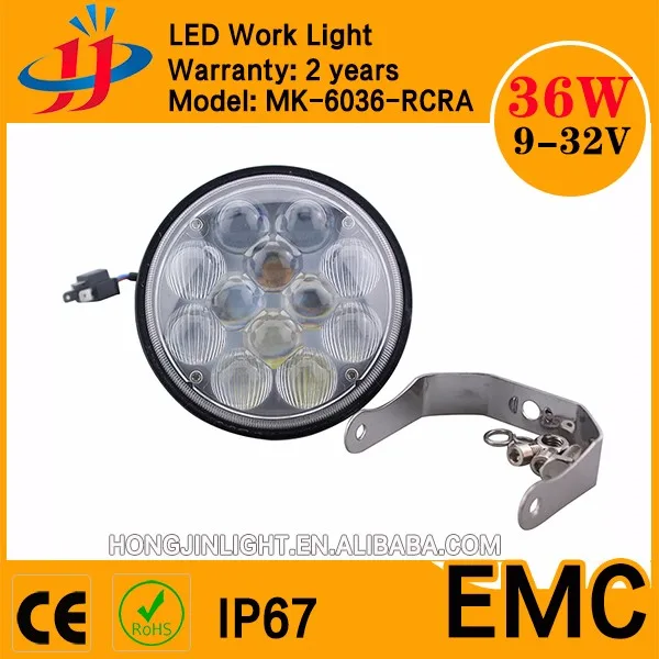 36W LED WORK LIGHT 12V 24V OFFROAD LAMP SPOT FLOOD OVAL AUTO LED WORK LIGHT.jpg