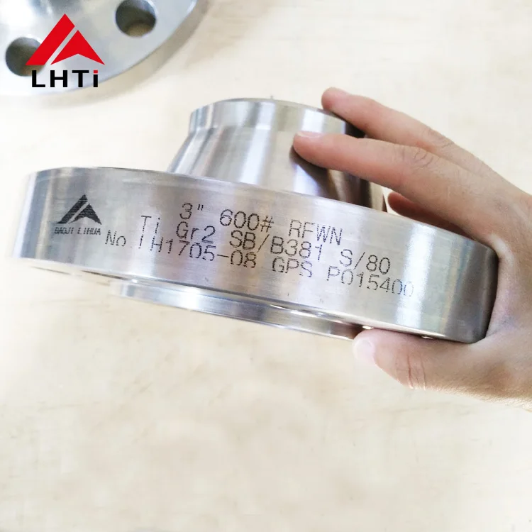 Hot sale long nozzle weld neck flange titanium pipe flange