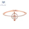Saudi arabia jewelry 925 silver arrow copper bangle 18k gold bracelet for women