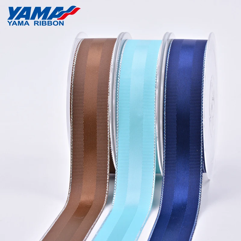 Custom Solid Color Silver Wired Satin Ribbon For Gift Packing Buy