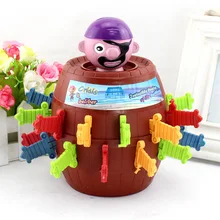 Strange and eccentric tricky toys funny pirate barrel uncle Collective interactive toys Office interactive toy Desktop game toy
