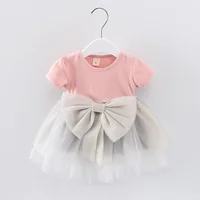 

Summer baby girl birthday dresses cotton tutu baby dress one piece girls party dresses