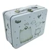 High quality custom candy rectangular tin lunch box hinge