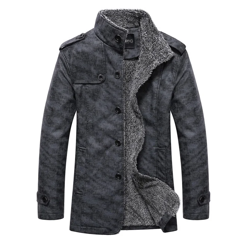 

Men 's Fashion Long Casual Water Wind Proof Stylish Design Men Slim Fit Warm Jacket, As image shows