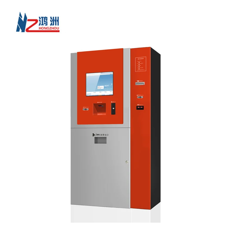 Free standing order display touch screen bus ticketing kiosk