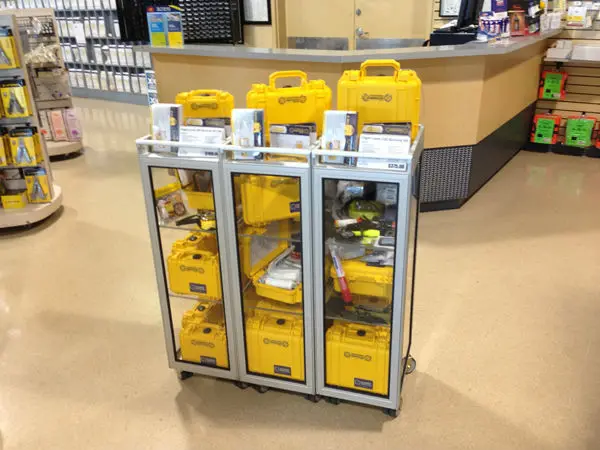 Transparent Exhibition Trolley/ Show Cart / Movable Show Counter