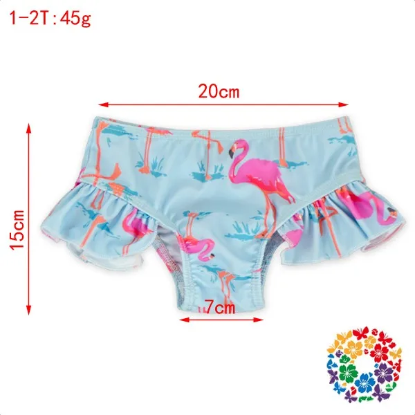 baby flamingo swim trunks