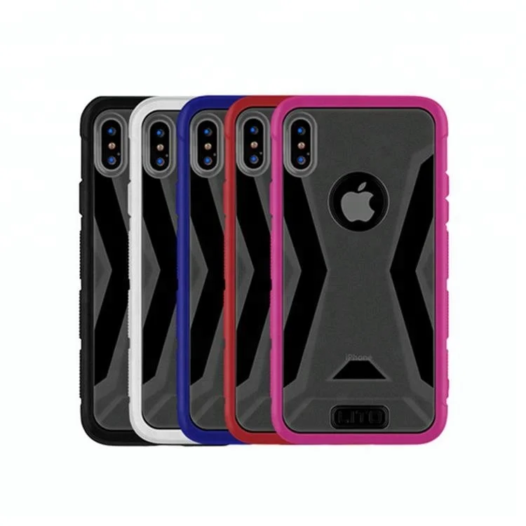 

For iphone xs Shockproof cell phone case cover , hybrid tpu pc mobile cover for iphone X