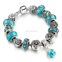 

Fashion Glass beads charm bead bracelet Wholesale JS-0009
