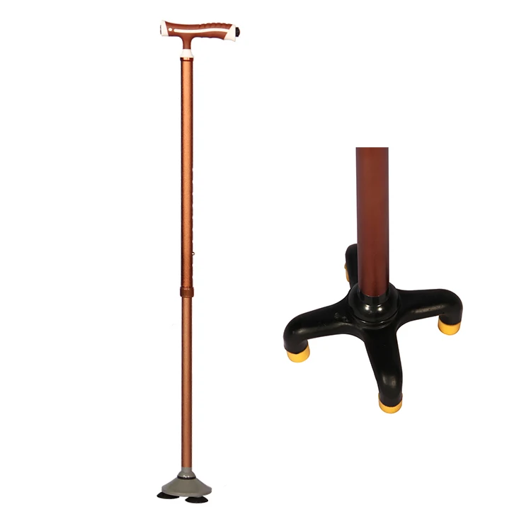 Fashion Rubber Handle Rehabilitation Lightweight Blind Walking Stick 4